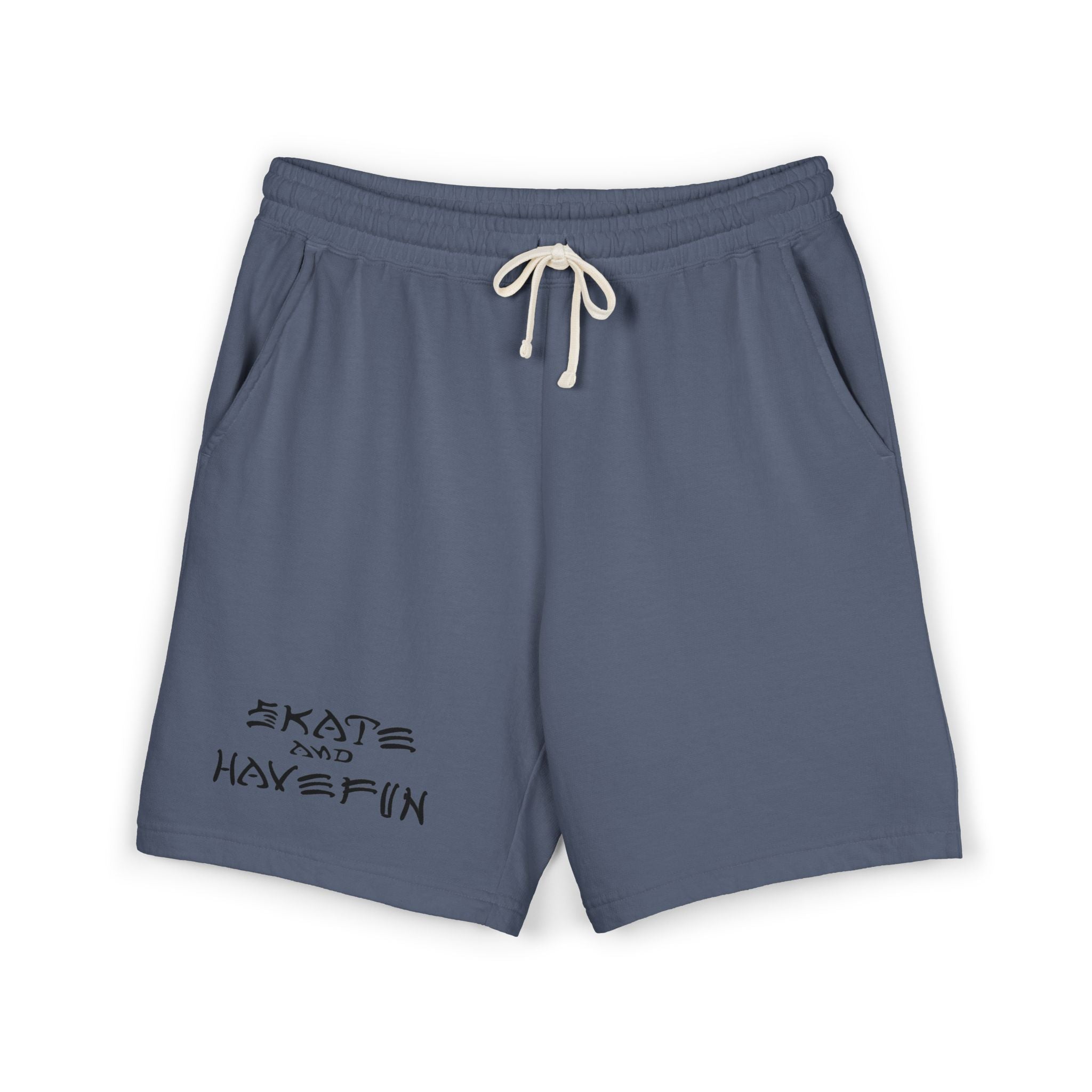 Skate and Have Fun Fleece Sweat Shorts — Garment-Dyed Lightweight Lounge Shorts