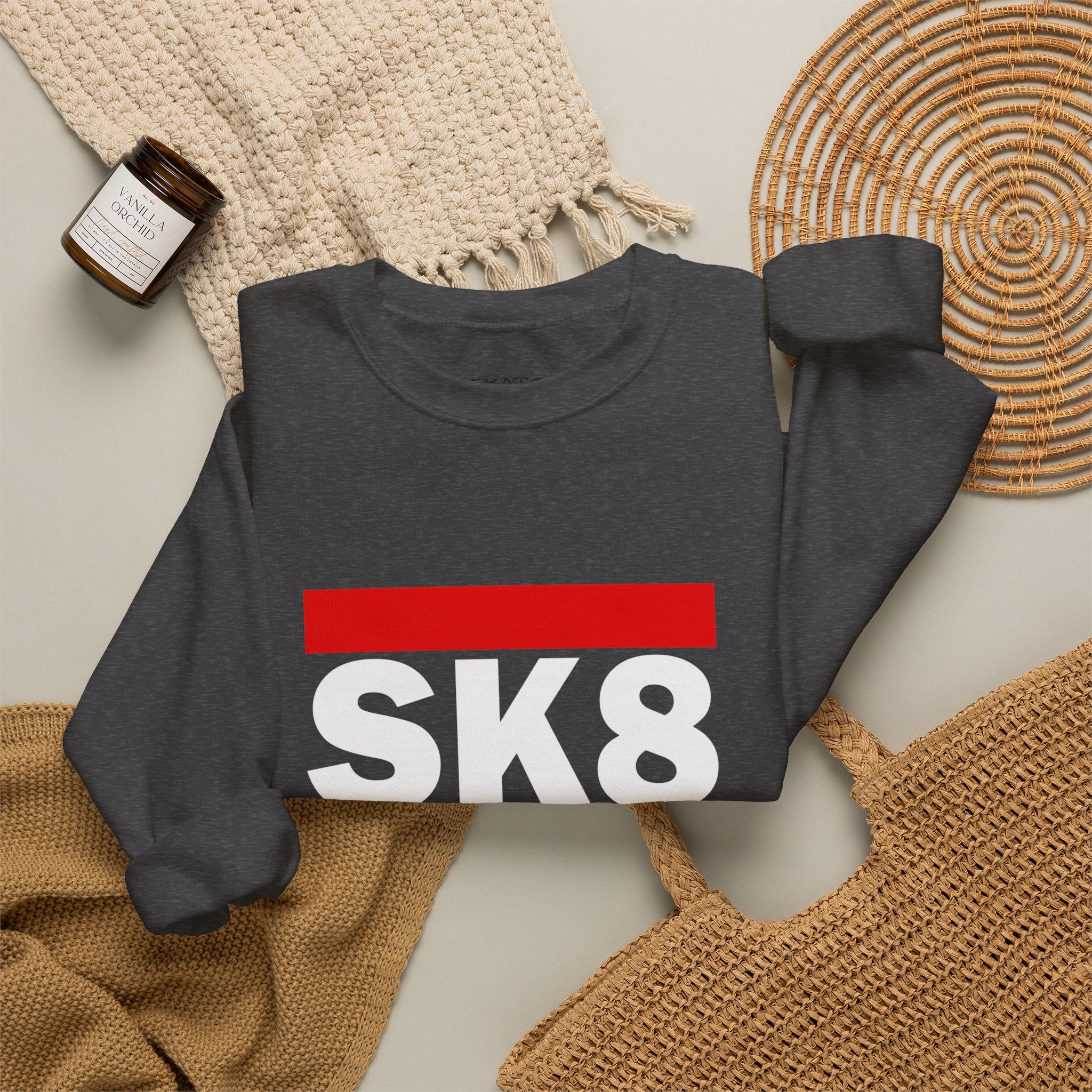 SK8 FUN Crewneck Sweatshirt — Skateboard Graphic Pullover