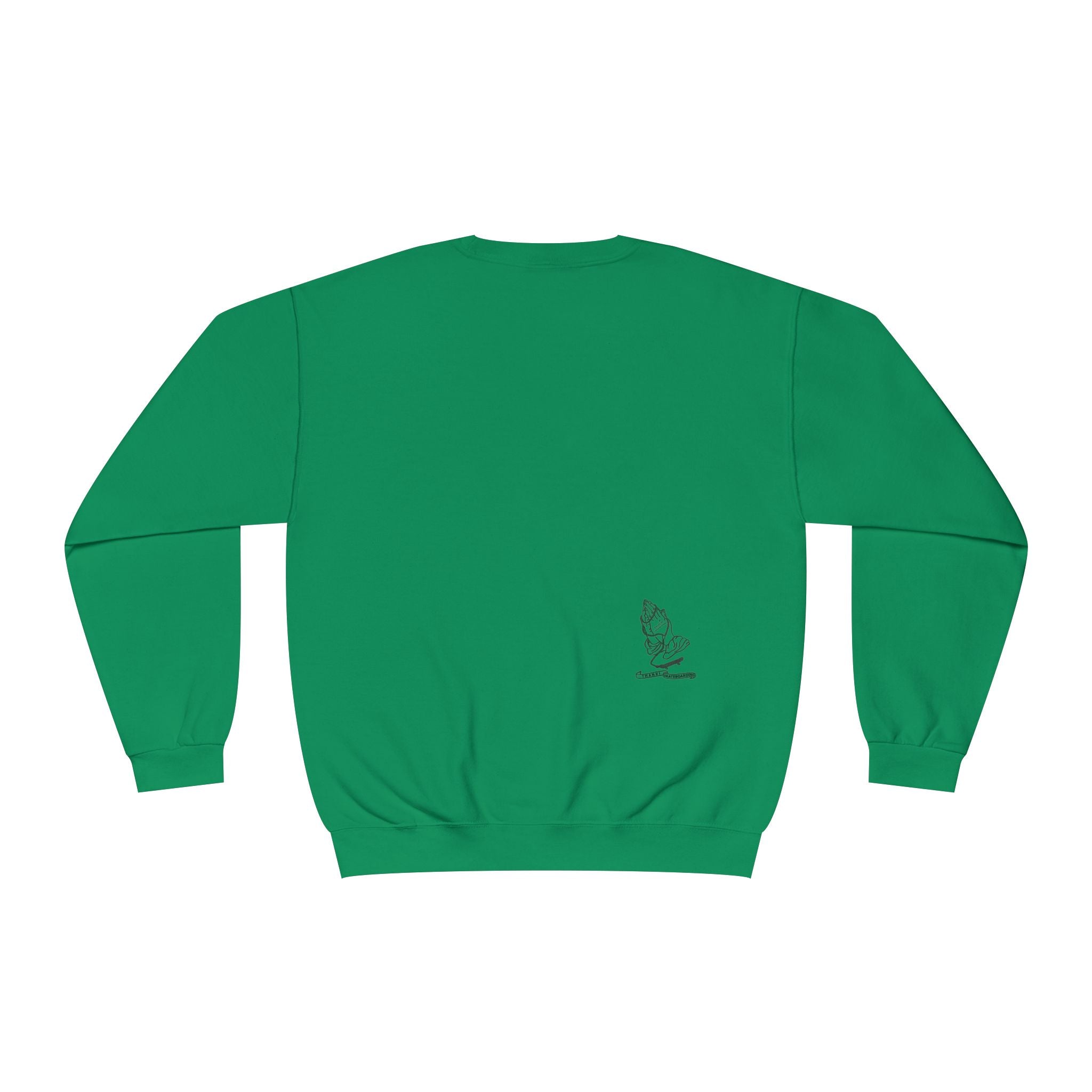 Skateboarding Photo Crewneck Sweatshirt — Urban Skateboarder Graphic