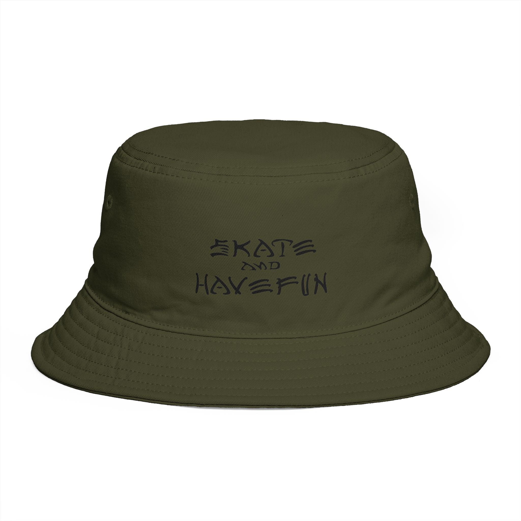 Skate and Have Fun Bucket Hat — Retro Street Skateboarder Cap