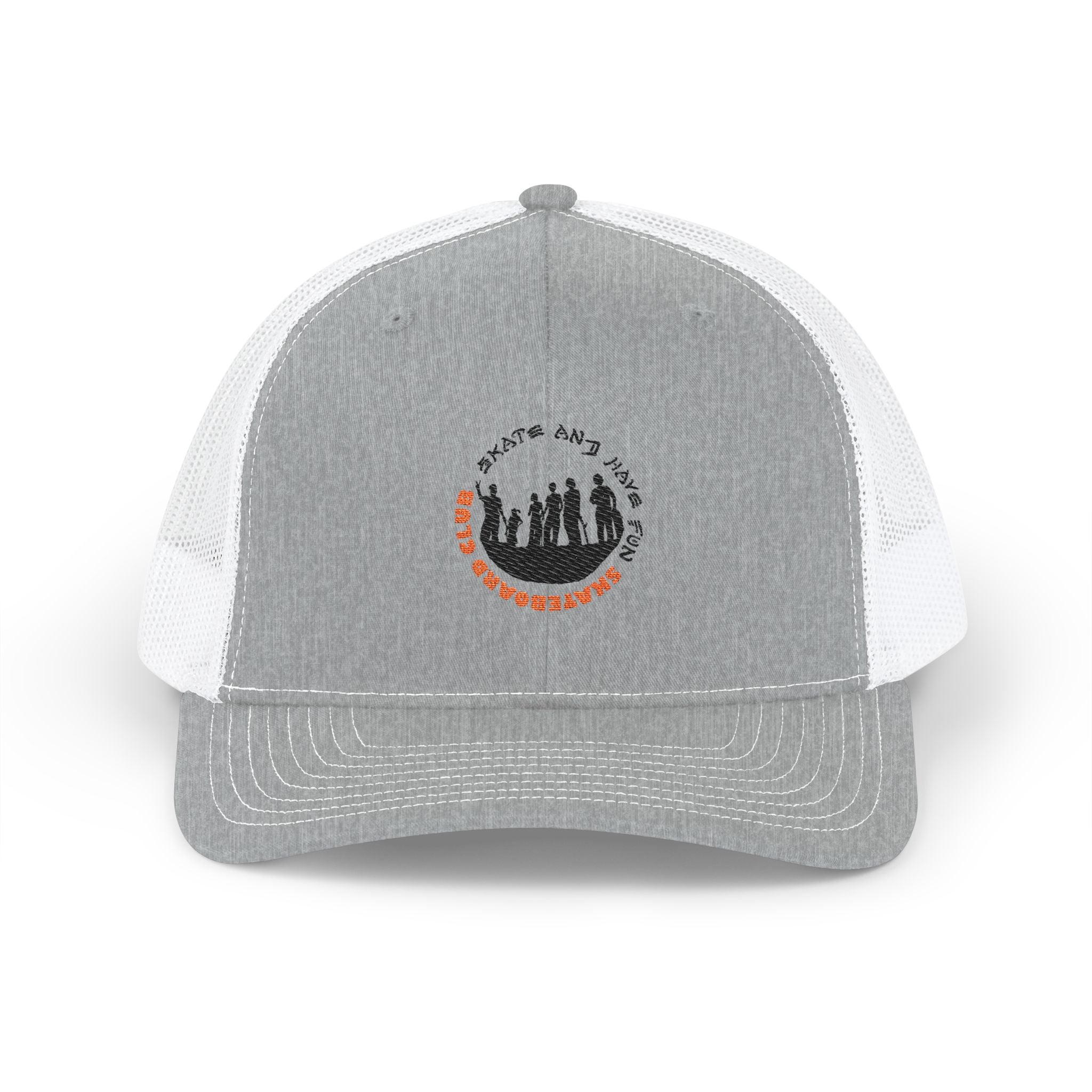Trucker Cap — Happy Fall Y'all Pumpkin Patch Silhouette Snapback