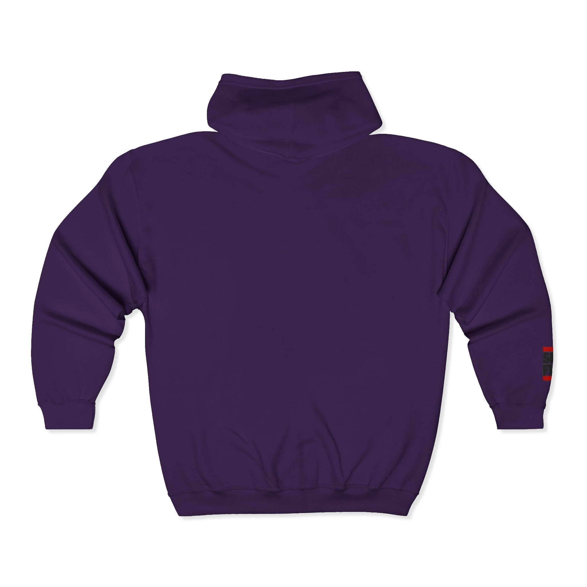 Skate Napkin Zip Hoodie — Minimal Skateboard Graphic Full-Zip Sweatshirt