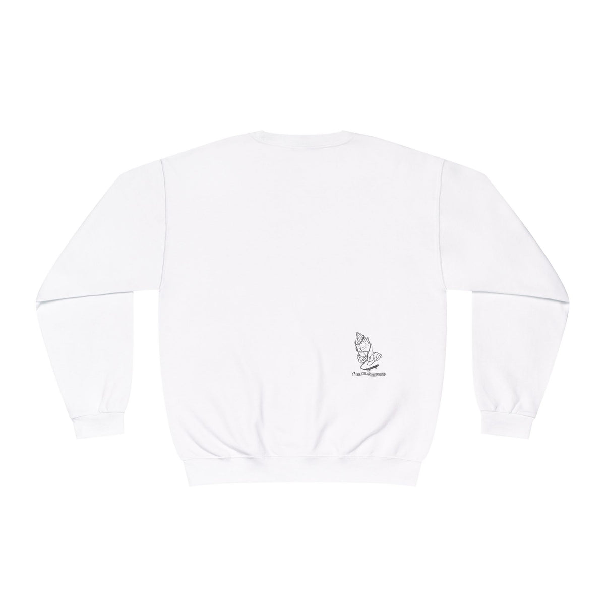 Skateboarding Photo Crewneck Sweatshirt — Urban Skateboarder Graphic