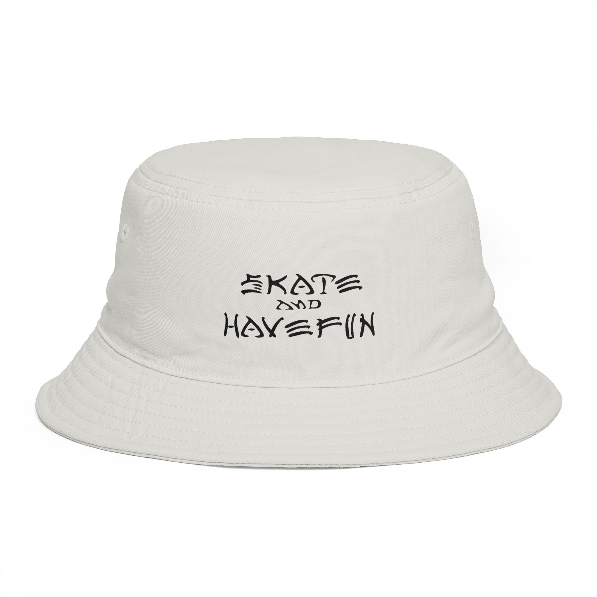 Skate and Have Fun Bucket Hat — Retro Street Skateboarder Cap