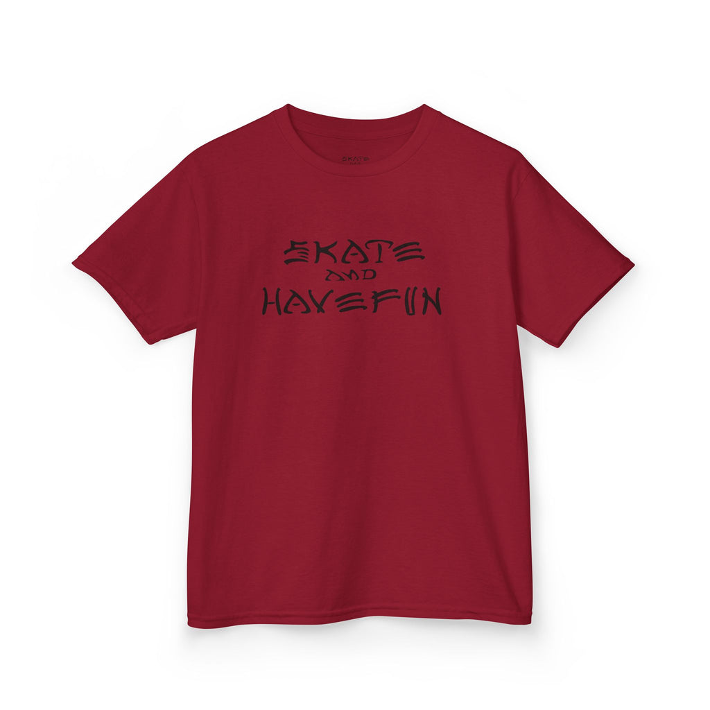 Kids Skate and Have Fun Tee — Youth Skateboard Graphic T‑Shirt