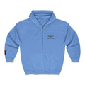 Skate Napkin Zip Hoodie — Minimal Skateboard Graphic Full-Zip Sweatshirt