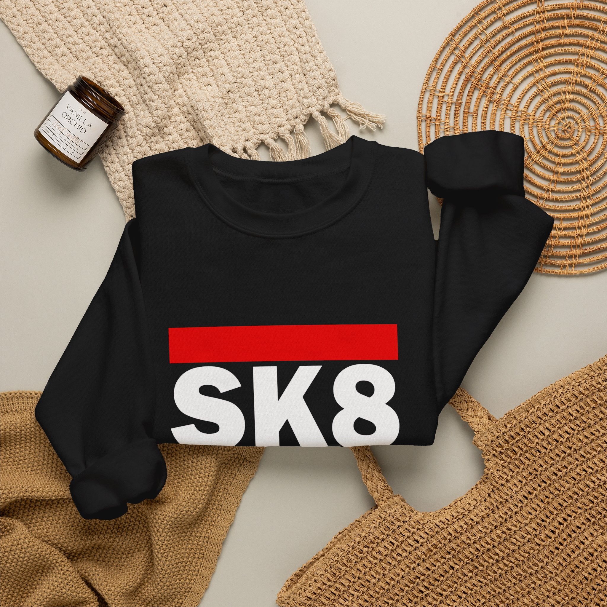 SK8 FUN Crewneck Sweatshirt — Skateboard Graphic Pullover