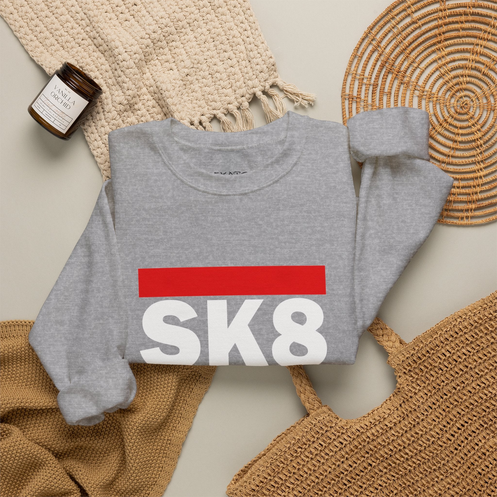 SK8 FUN Crewneck Sweatshirt — Skateboard Graphic Pullover