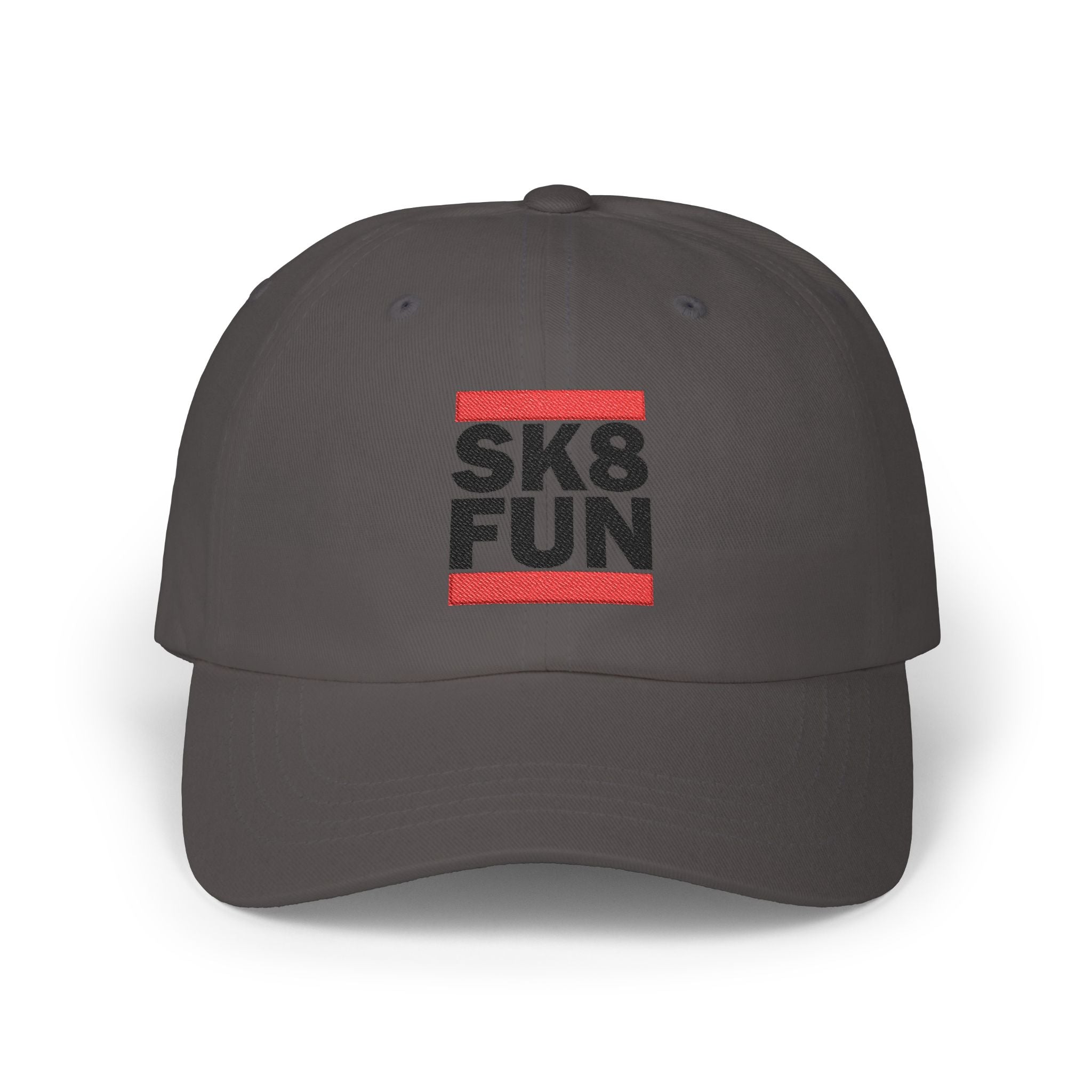Dad Cap — SK8 FUN Skateboard Hat (Retro Block Logo)