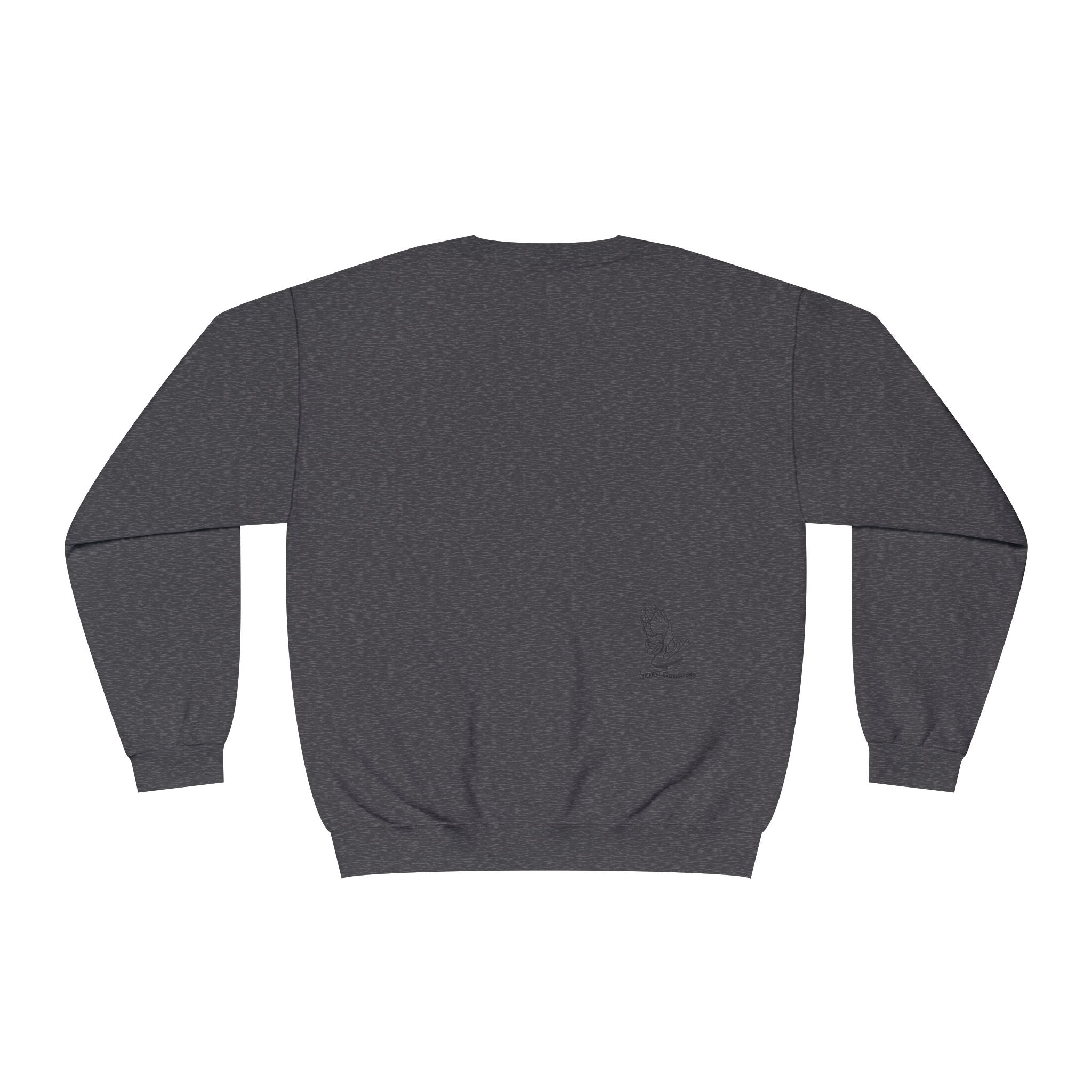 Skateboarding Photo Crewneck Sweatshirt — Urban Skateboarder Graphic