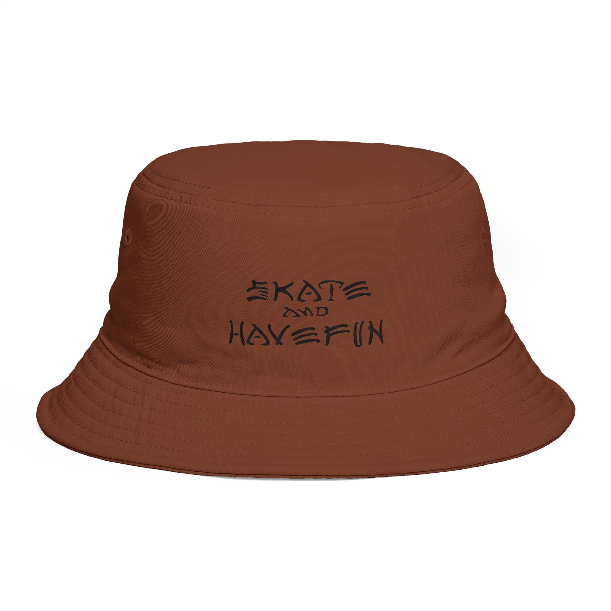 Skate and Have Fun Bucket Hat — Retro Street Skateboarder Cap