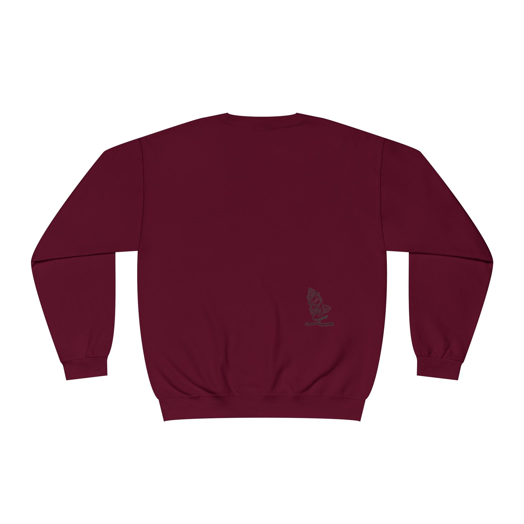 Skateboarding Photo Crewneck Sweatshirt — Urban Skateboarder Graphic