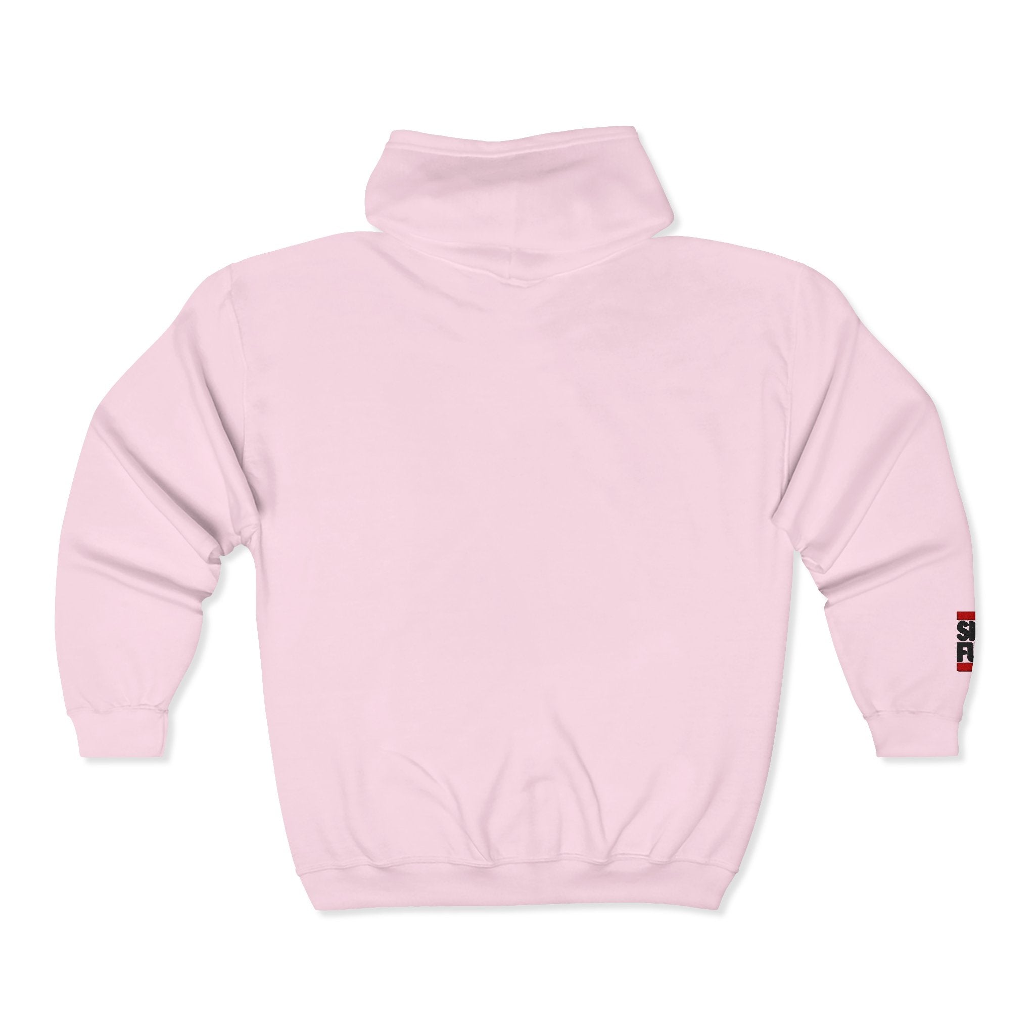 Skate Napkin Zip Hoodie — Minimal Skateboard Graphic Full-Zip Sweatshirt