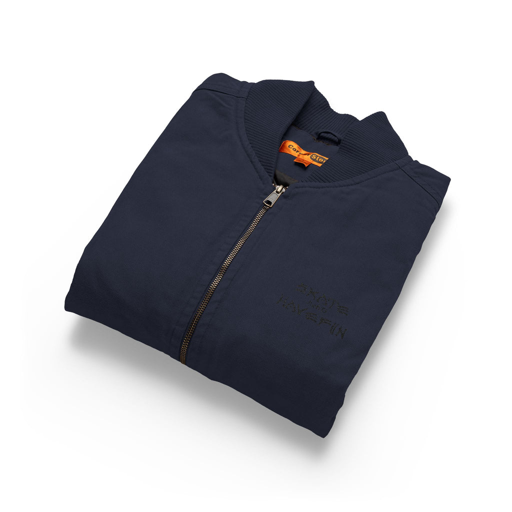 Washed Duck Cloth Work Vest – Embroidered Brown Utility Vest