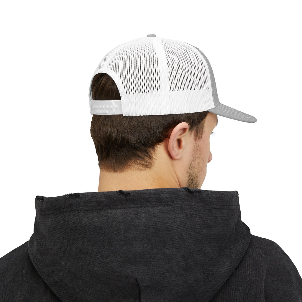 Trucker Cap — Happy Fall Y'all Pumpkin Patch Silhouette Snapback