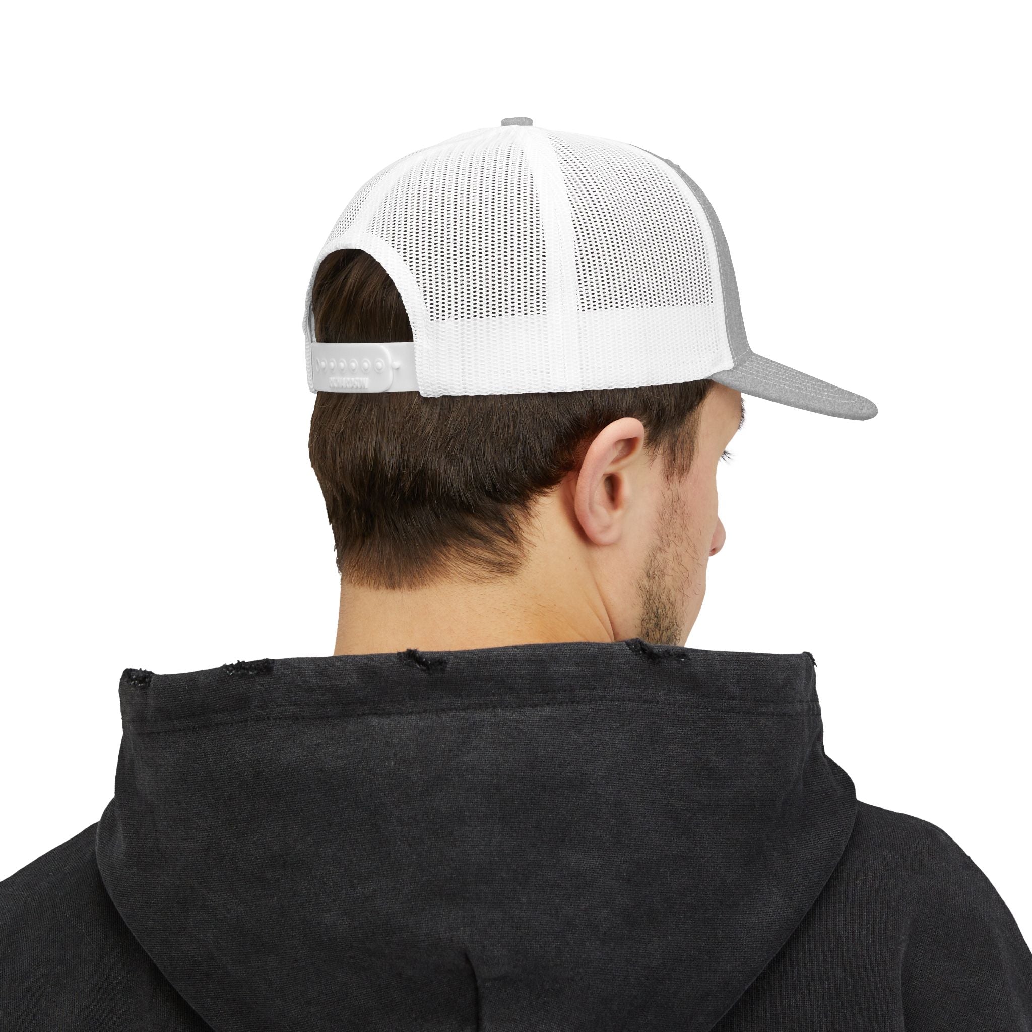 Trucker Cap — Happy Fall Y'all Pumpkin Patch Silhouette Snapback