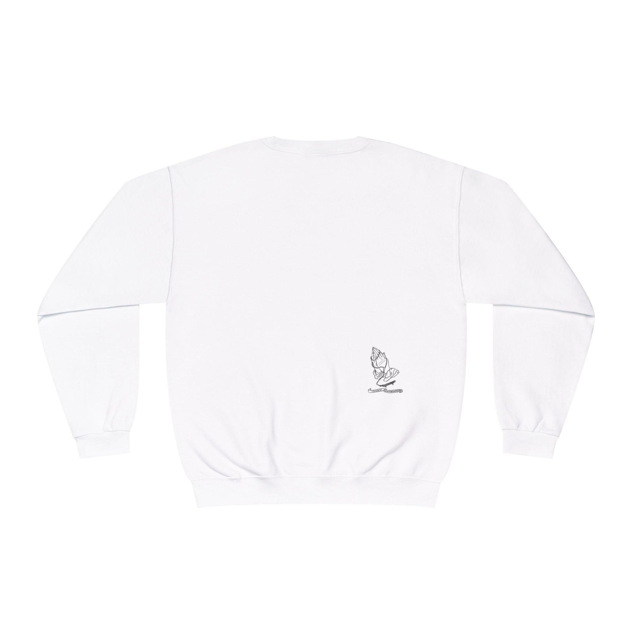 Skateboarding Photo Crewneck Sweatshirt — Urban Skateboarder Graphic