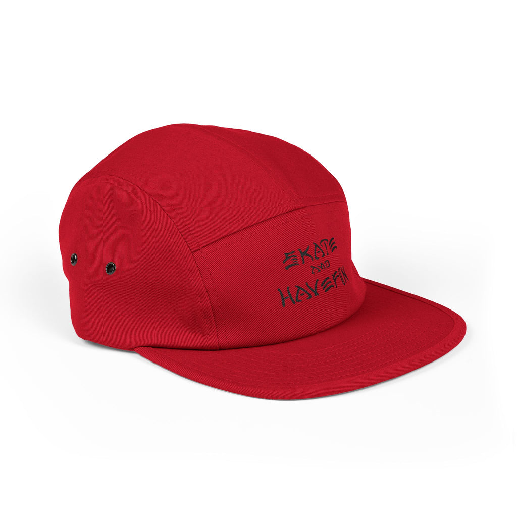 Skate and Have Fun Embroidered 5-Panel Cap