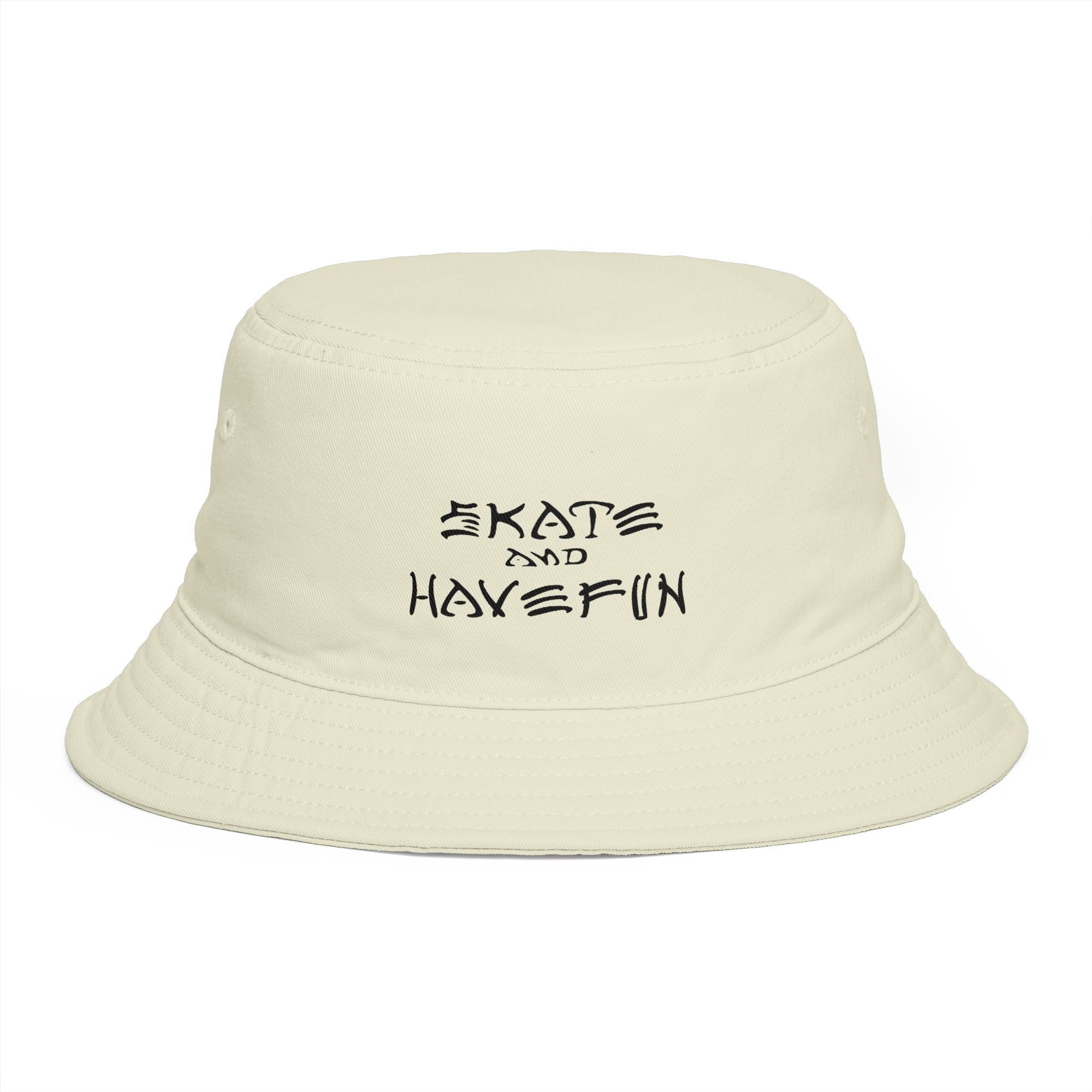 Skate and Have Fun Bucket Hat — Retro Street Skateboarder Cap