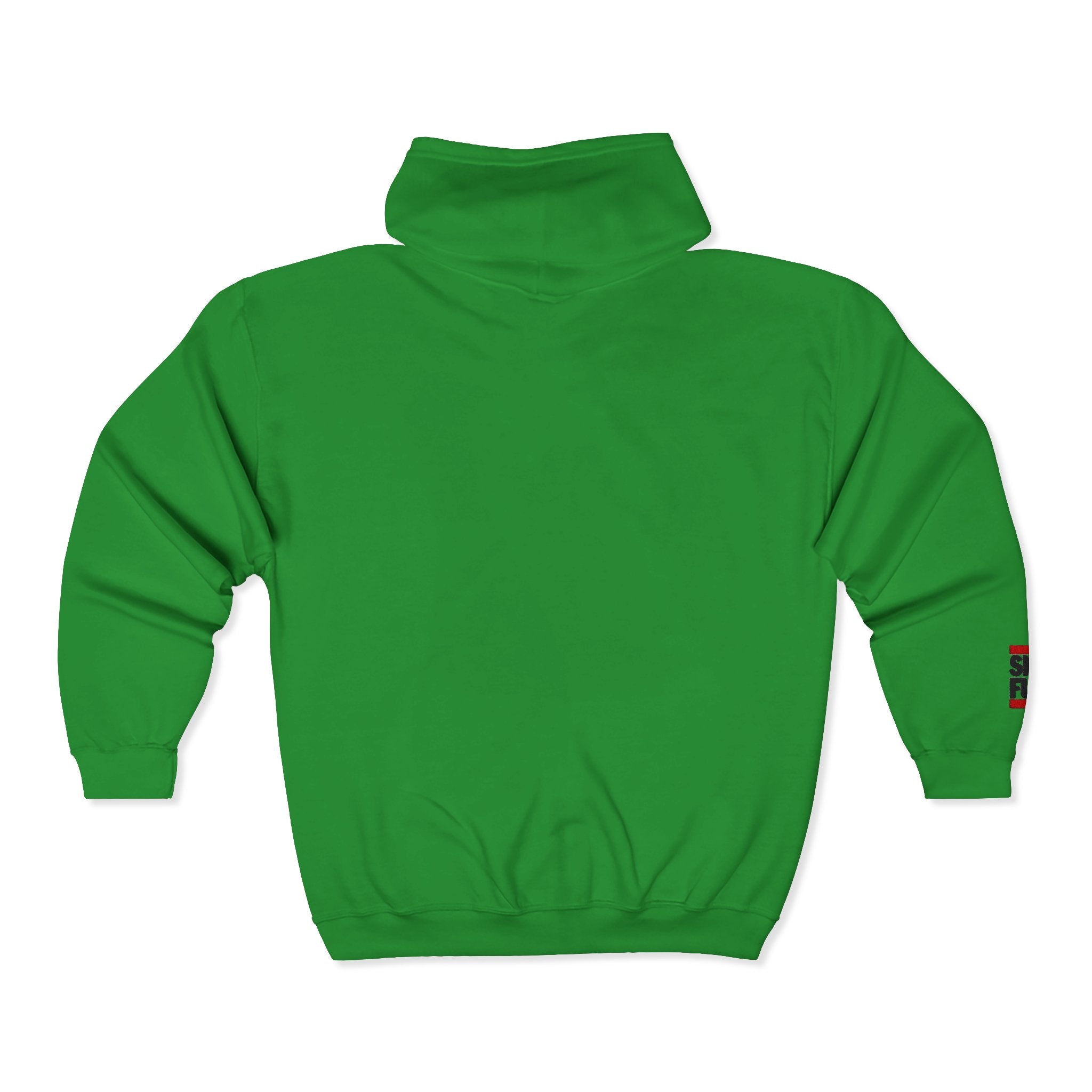 Skate Napkin Zip Hoodie — Minimal Skateboard Graphic Full-Zip Sweatshirt