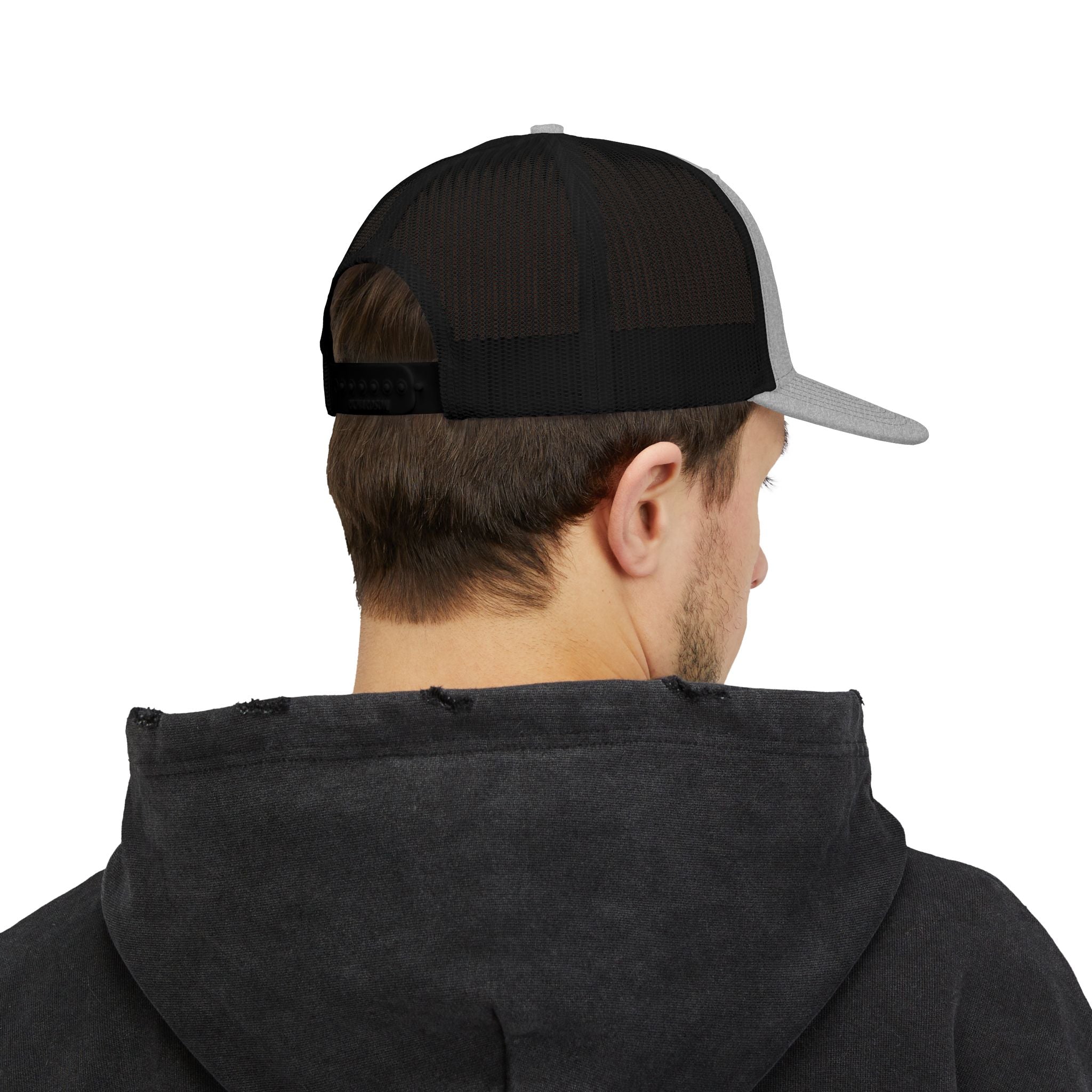Trucker Cap — Happy Fall Y'all Pumpkin Patch Silhouette Snapback