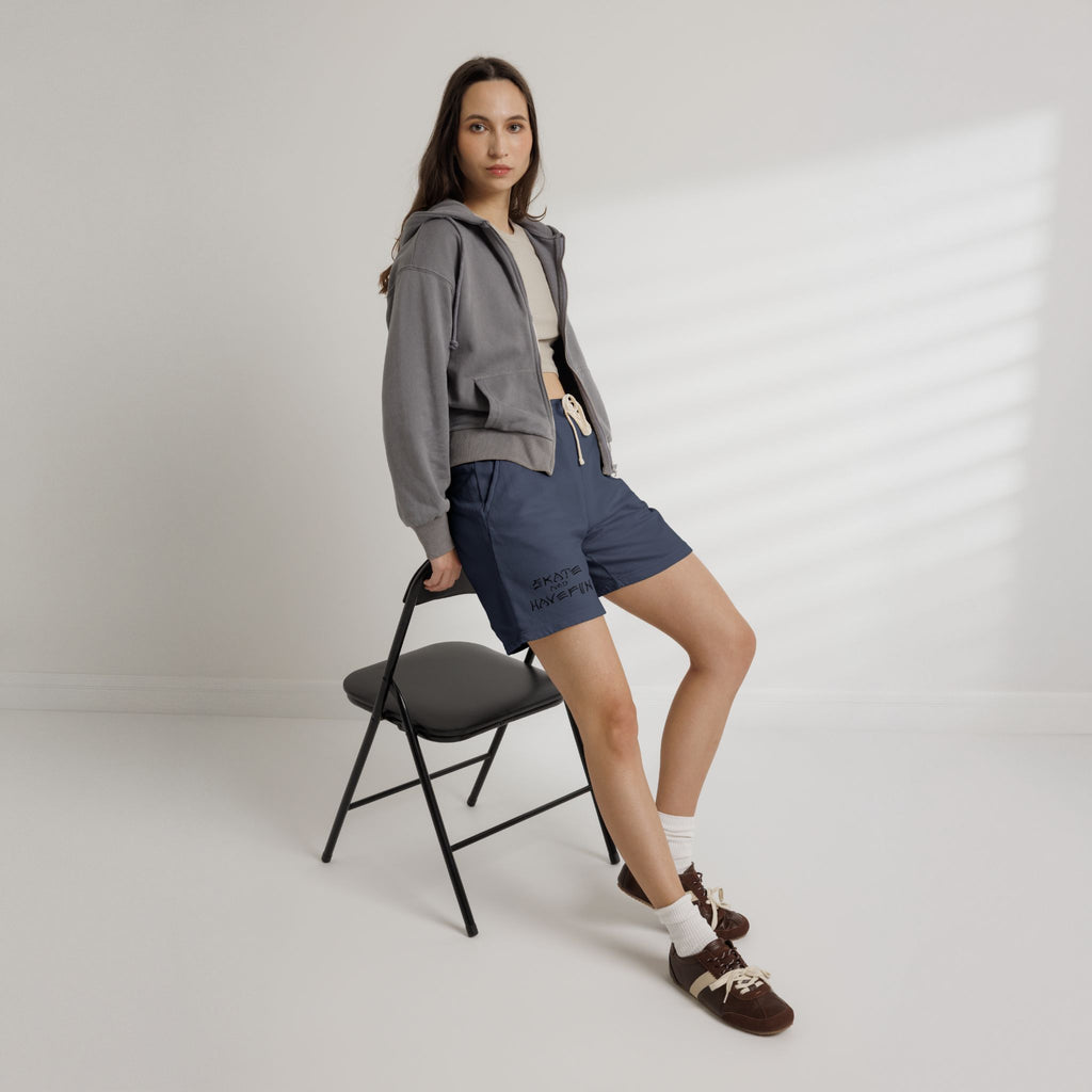 Skate and Have Fun Fleece Sweat Shorts — Garment-Dyed Lightweight Lounge Shorts