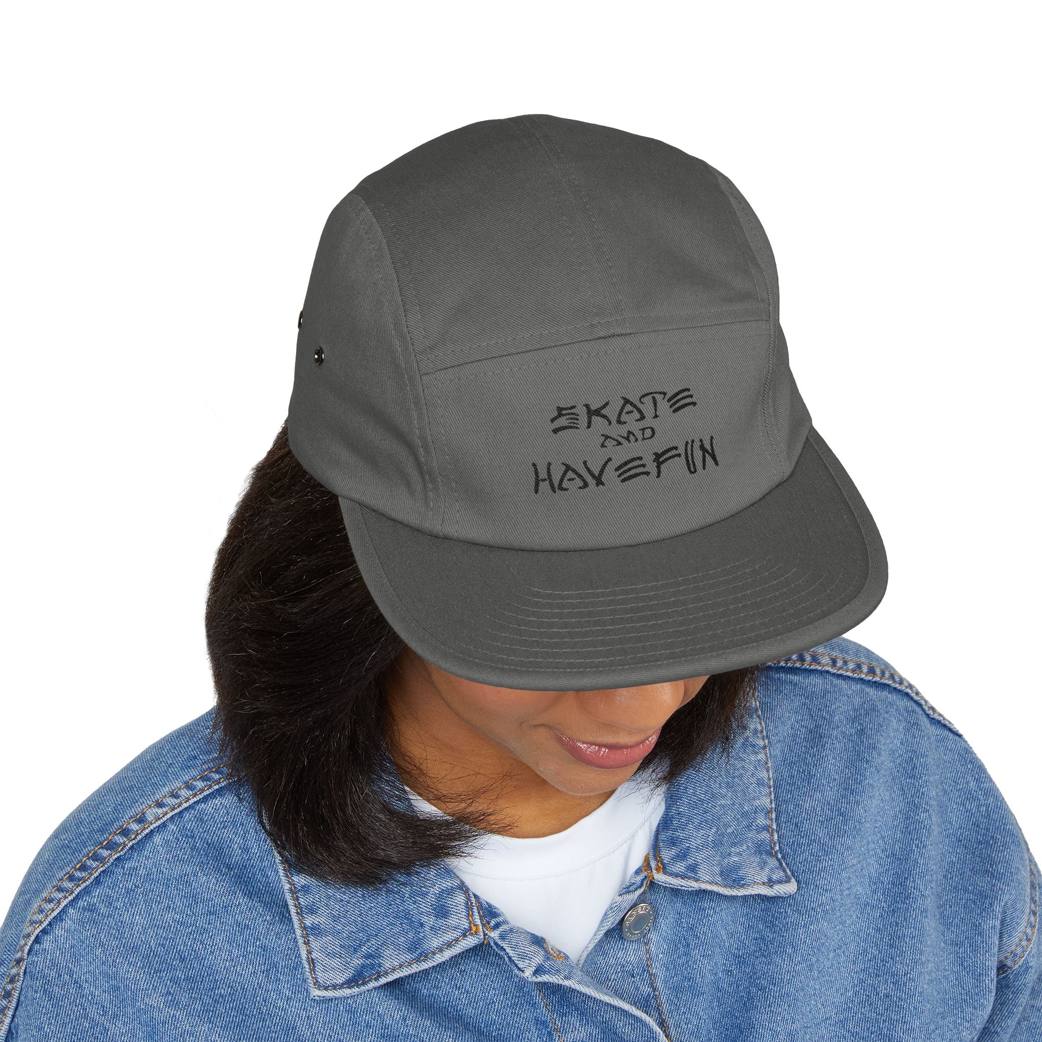 Skate and Have Fun Embroidered 5-Panel Cap