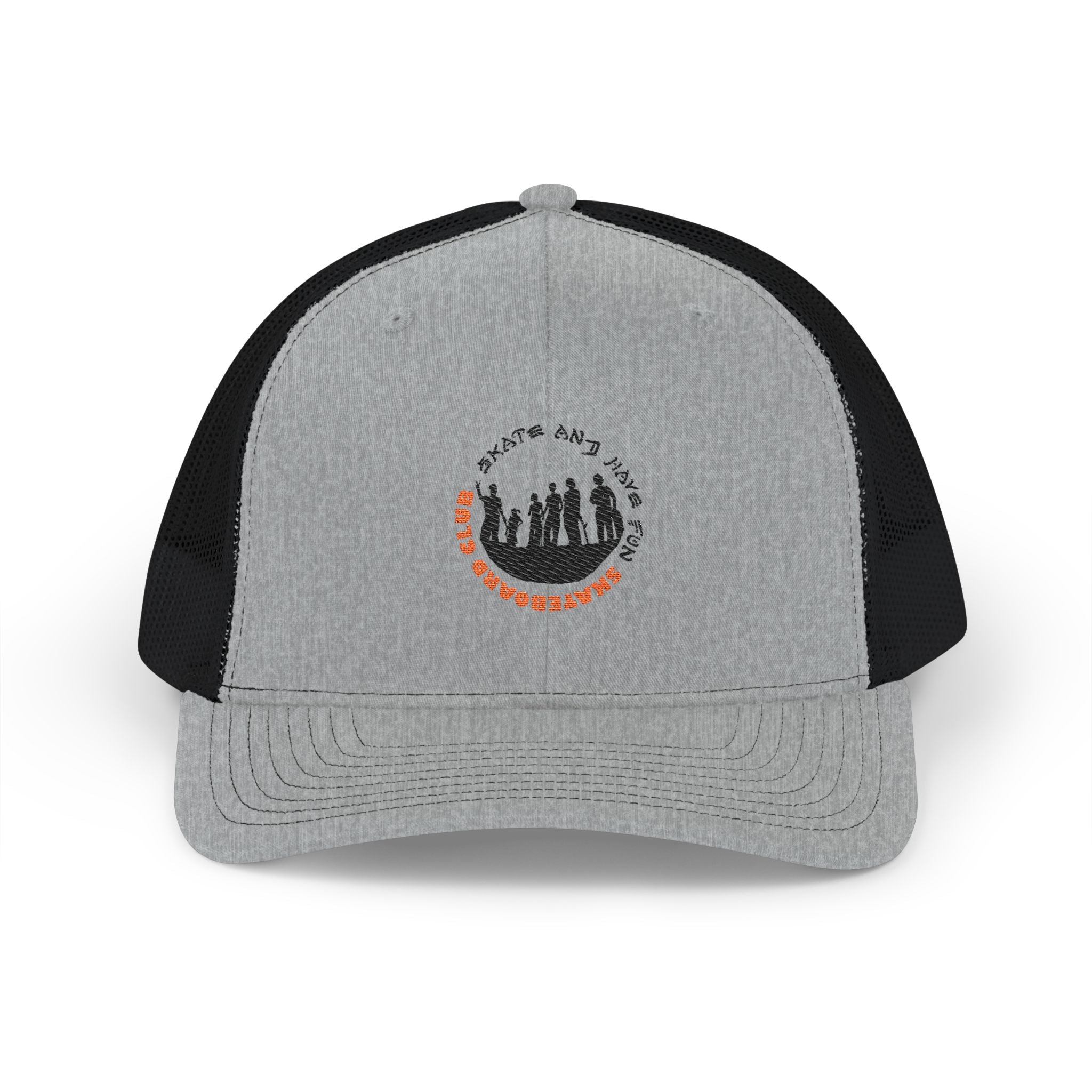 Trucker Cap — Happy Fall Y'all Pumpkin Patch Silhouette Snapback