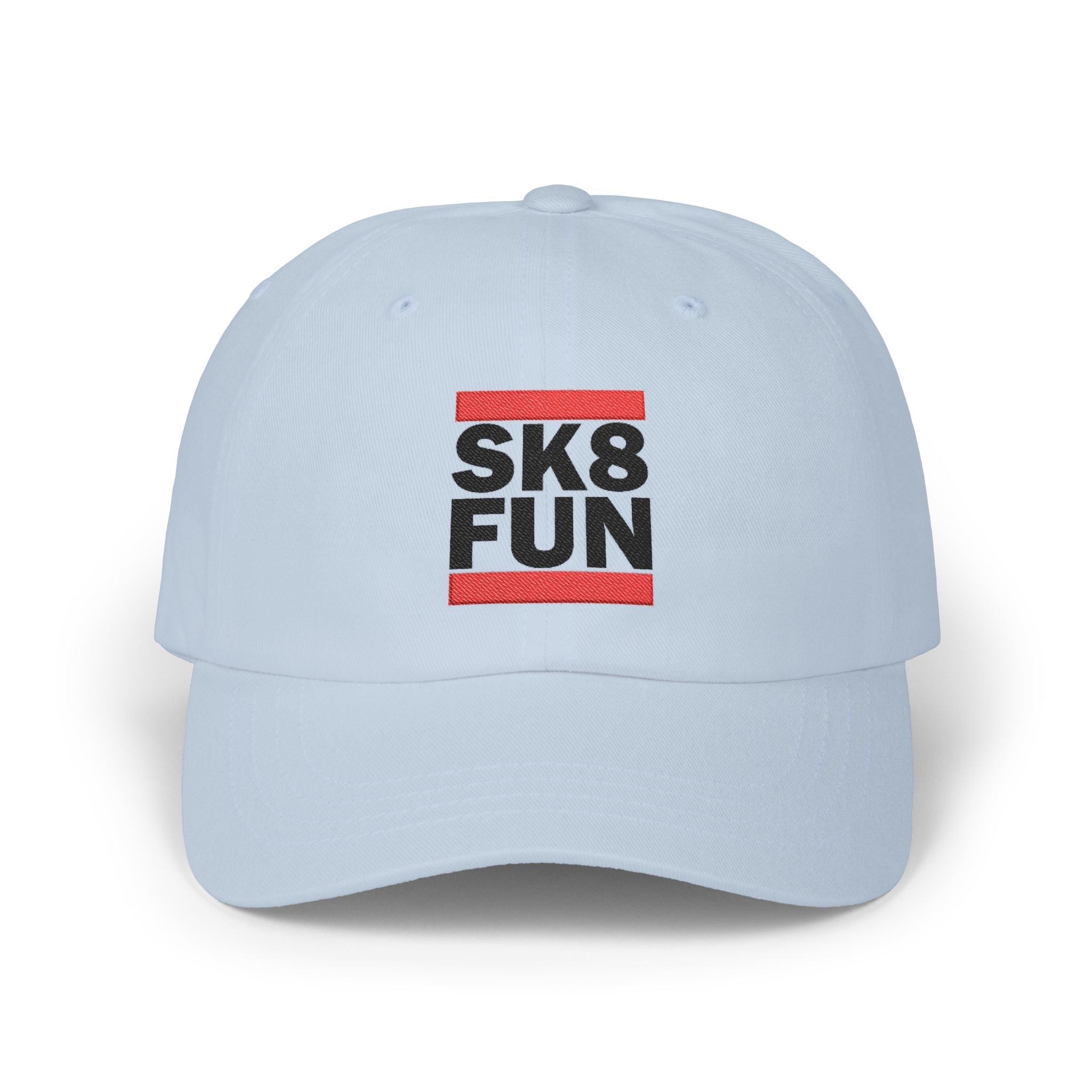Dad Cap — SK8 FUN Skateboard Hat (Retro Block Logo)