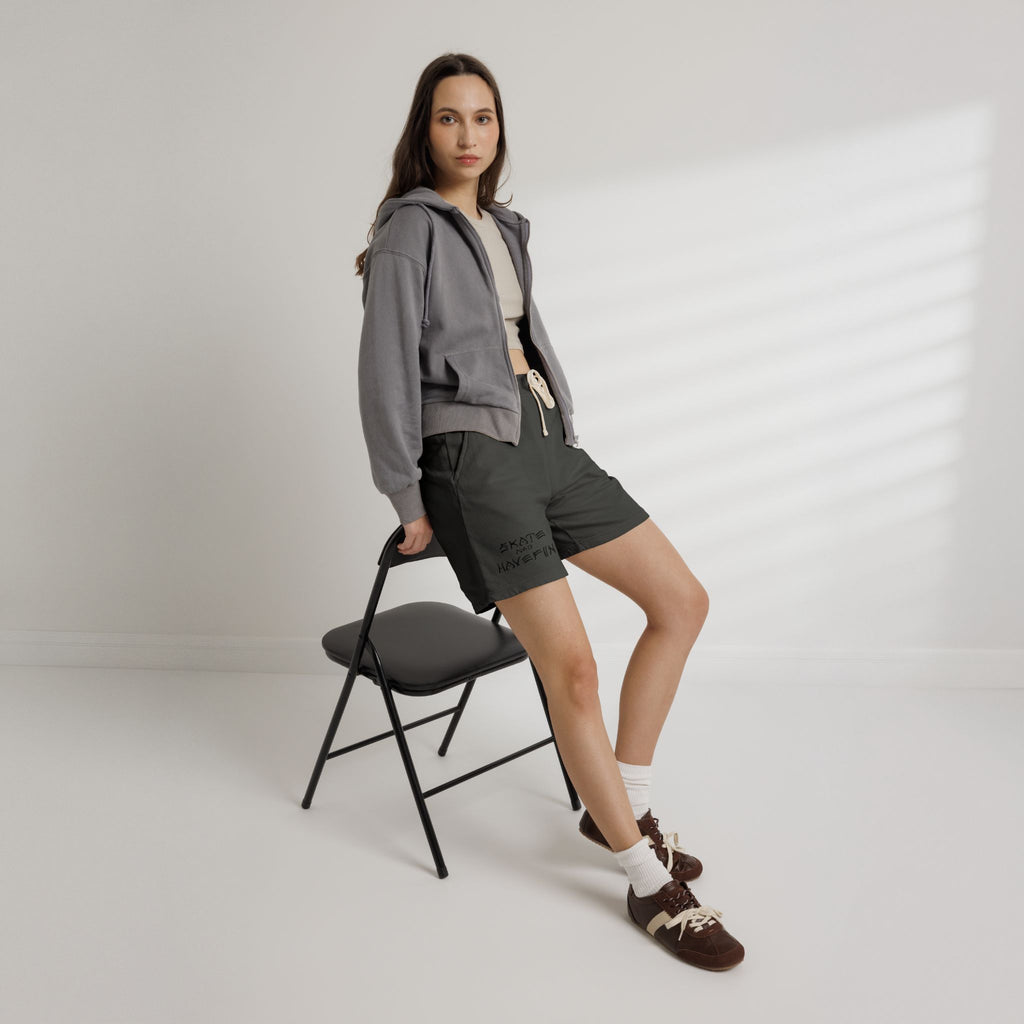 Skate and Have Fun Fleece Sweat Shorts — Garment-Dyed Lightweight Lounge Shorts