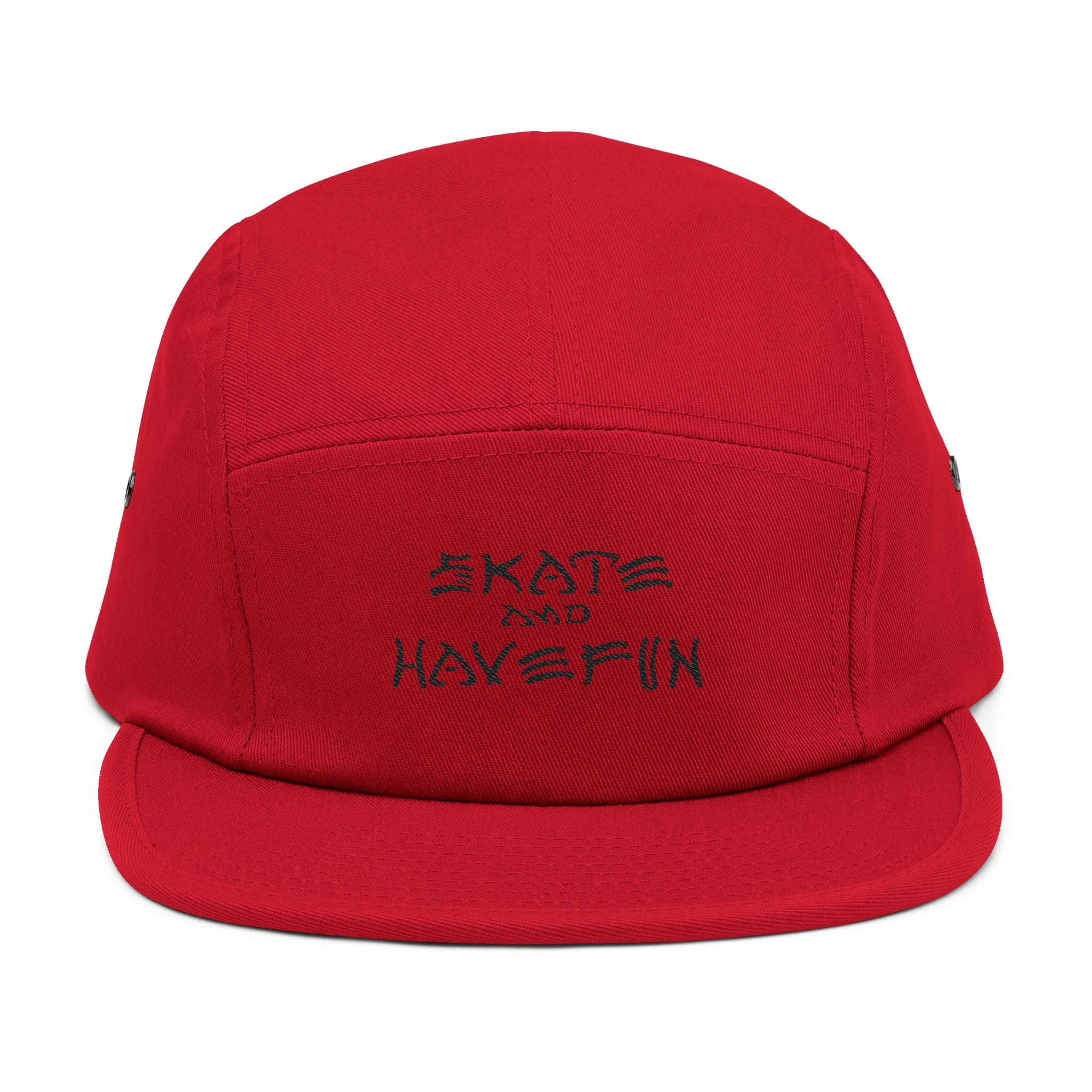 Skate and Have Fun Embroidered 5-Panel Cap