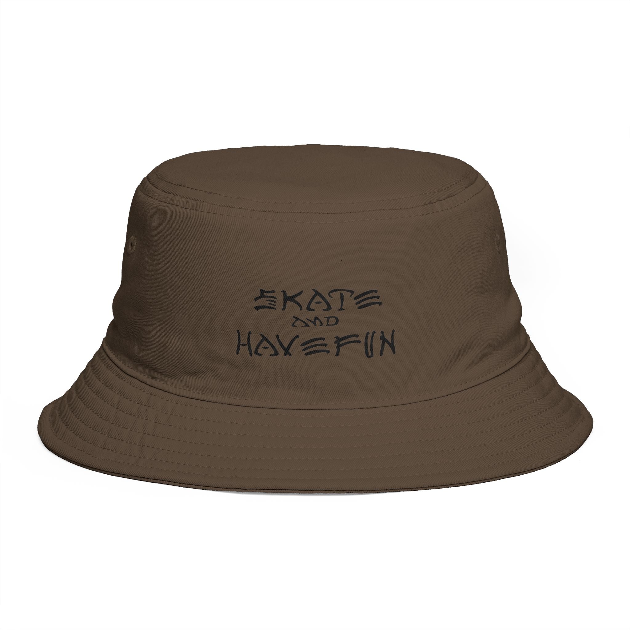 Skate and Have Fun Bucket Hat — Retro Street Skateboarder Cap