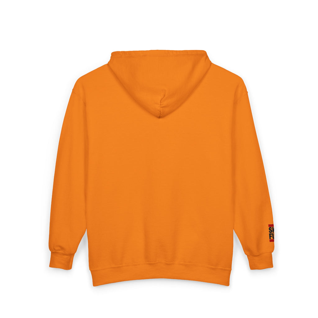 Skate Napkin Zip Hoodie — Minimal Skateboard Graphic Full-Zip Sweatshirt
