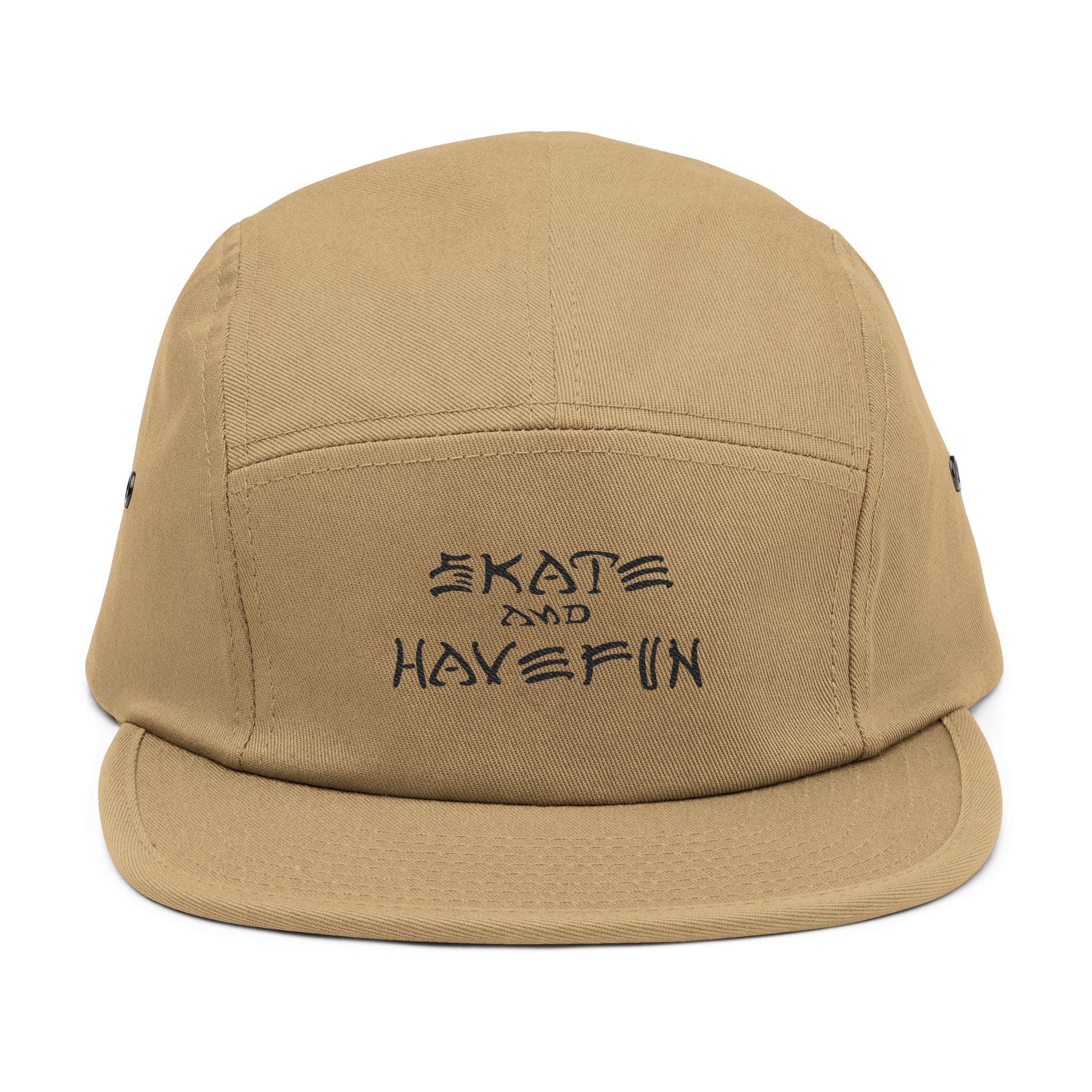 Skate and Have Fun Embroidered 5-Panel Cap