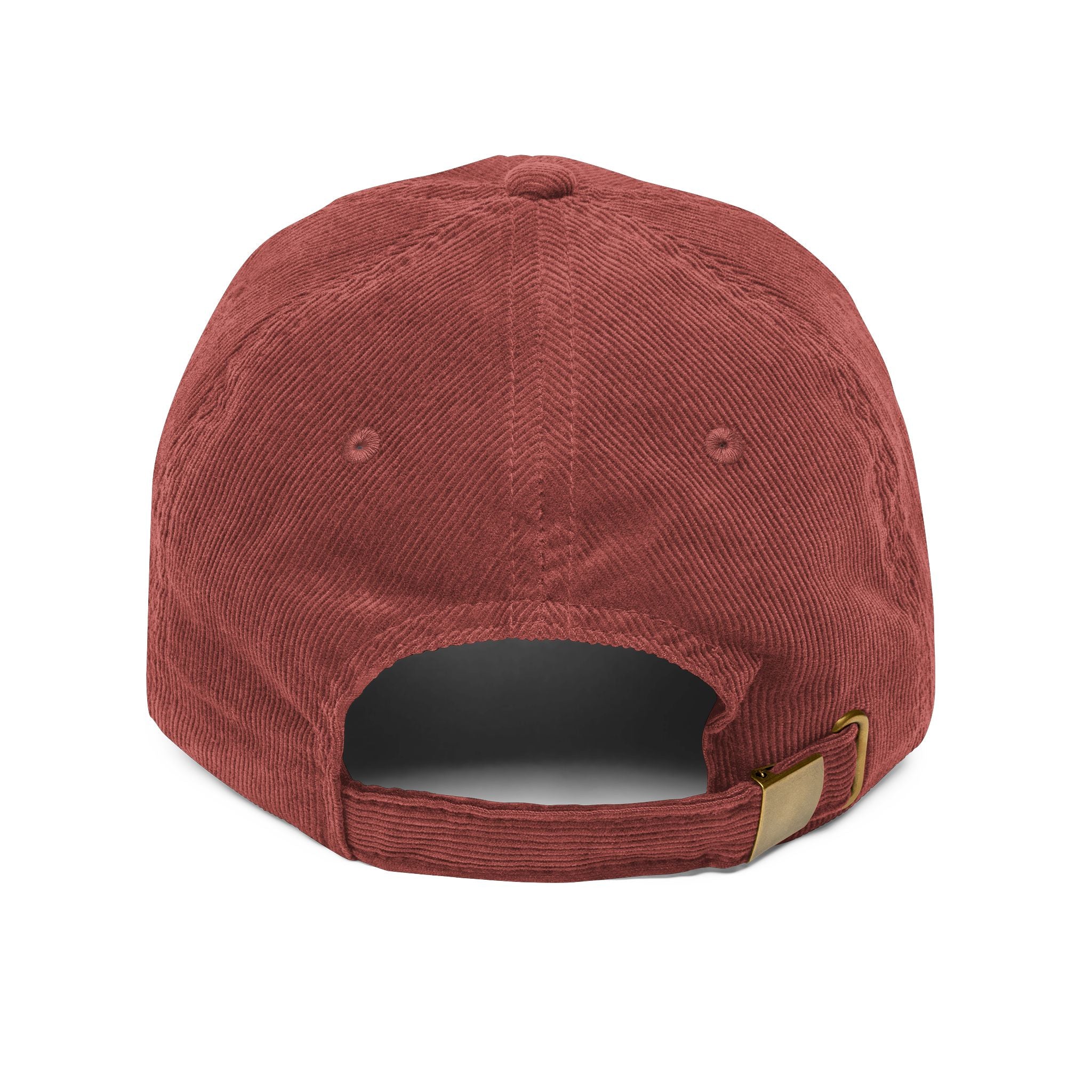 Vintage Corduroy Embroidered Cap — 'SKS FUN' Retro Dad Hat