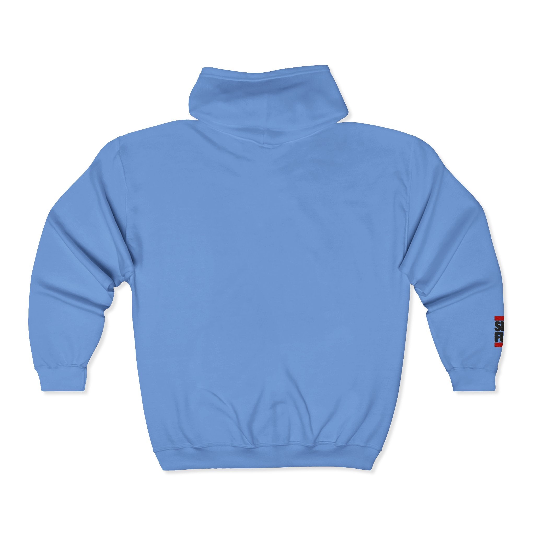 Skate Napkin Zip Hoodie — Minimal Skateboard Graphic Full-Zip Sweatshirt
