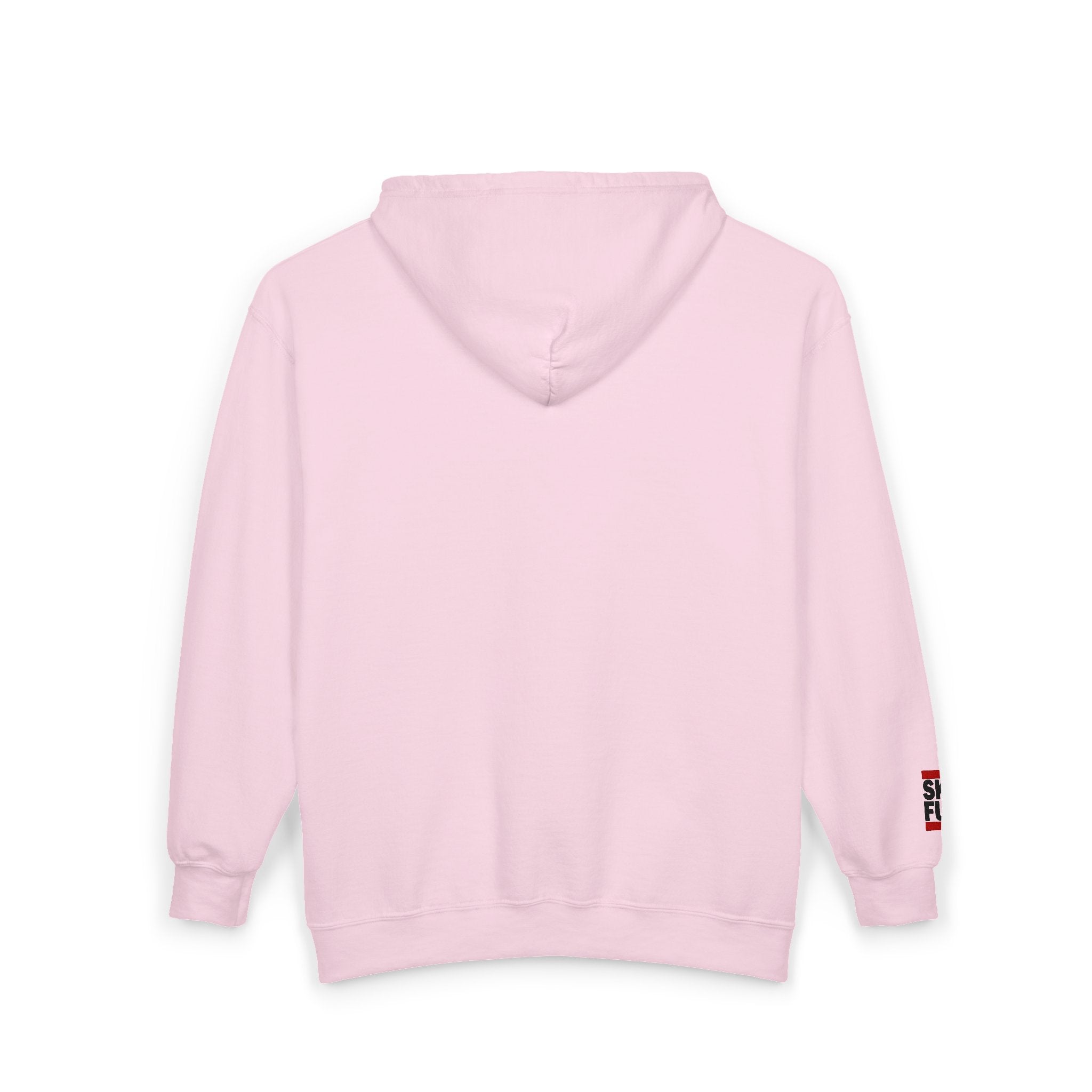 Skate Napkin Zip Hoodie — Minimal Skateboard Graphic Full-Zip Sweatshirt