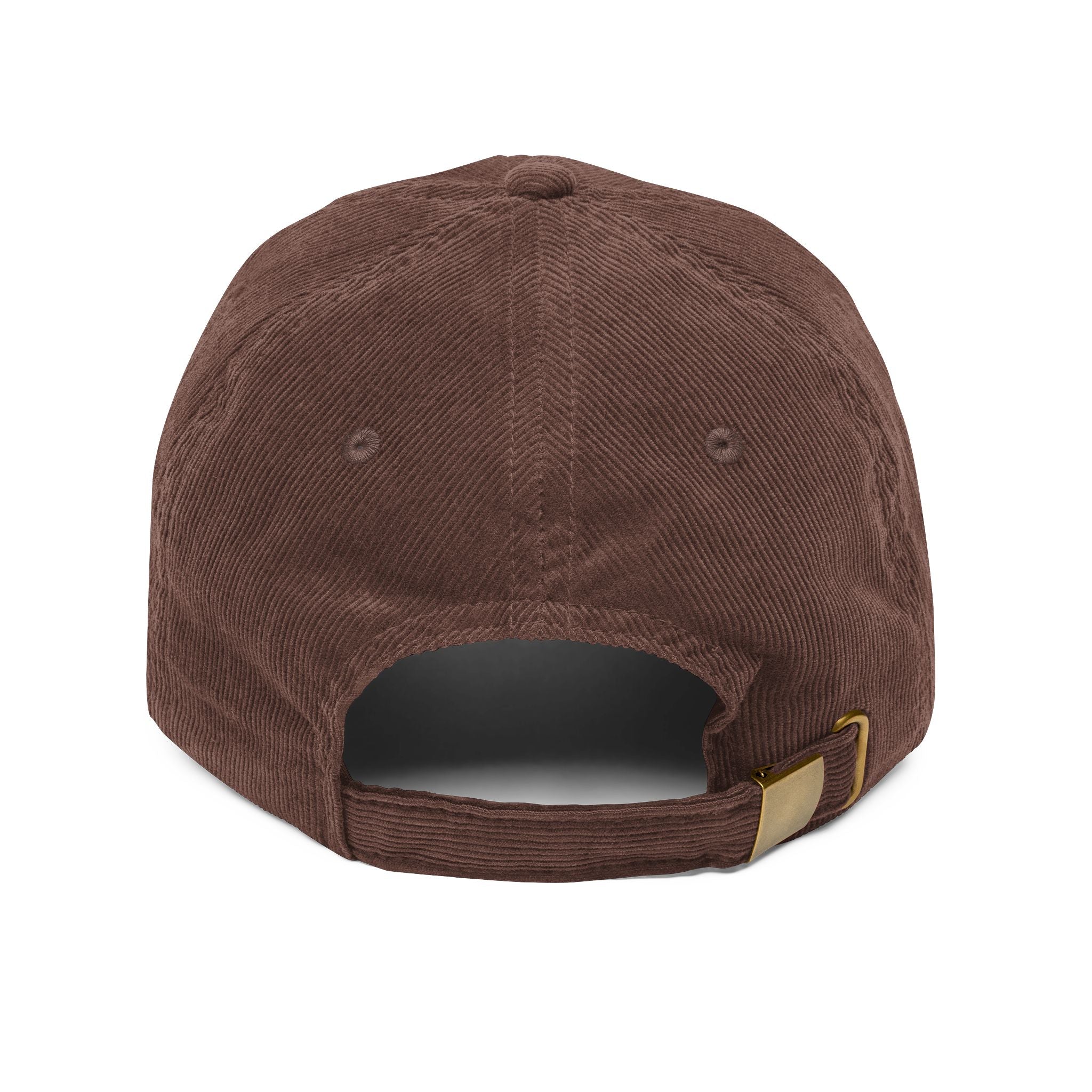 Vintage Corduroy Embroidered Cap — 'SKS FUN' Retro Dad Hat