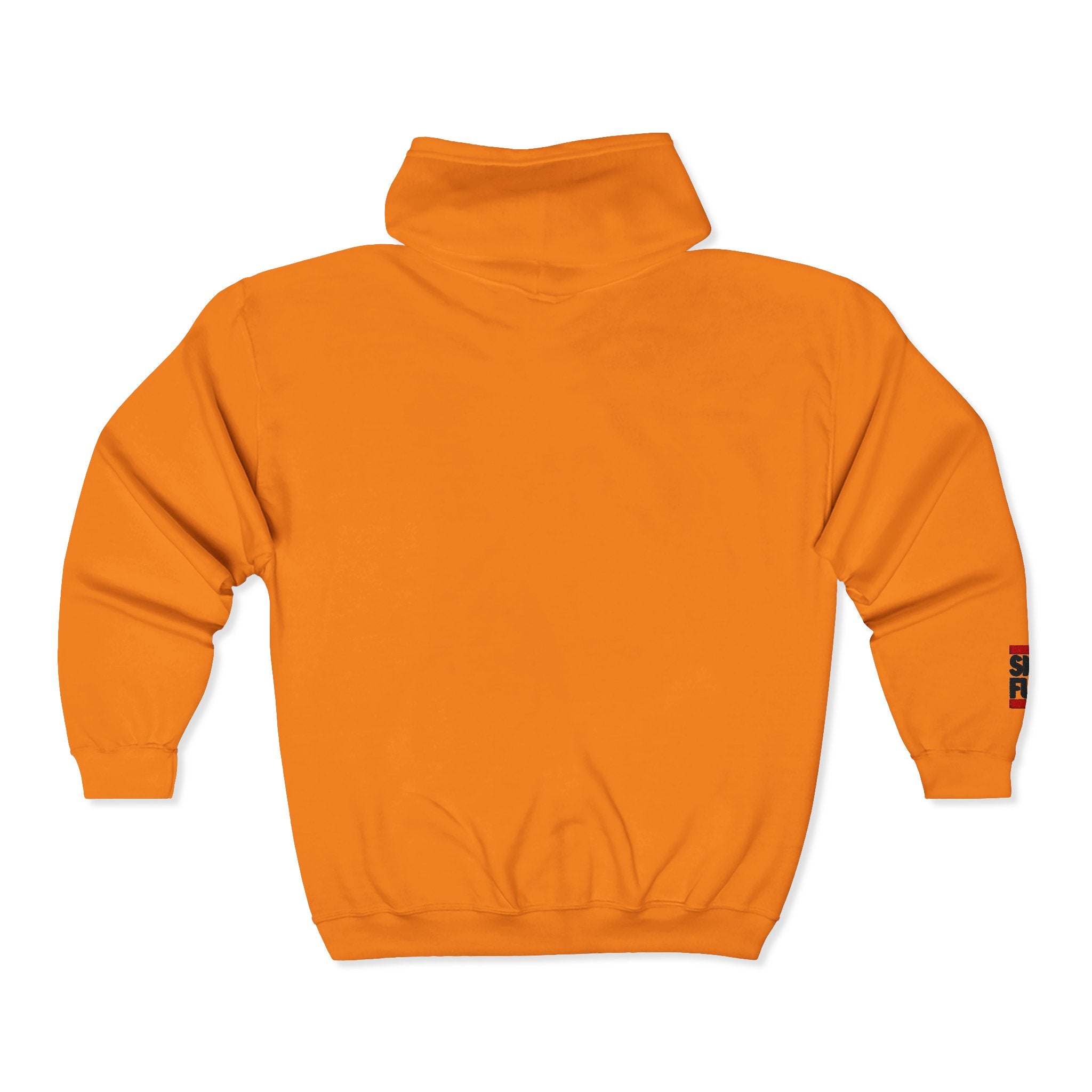 Skate Napkin Zip Hoodie — Minimal Skateboard Graphic Full-Zip Sweatshirt