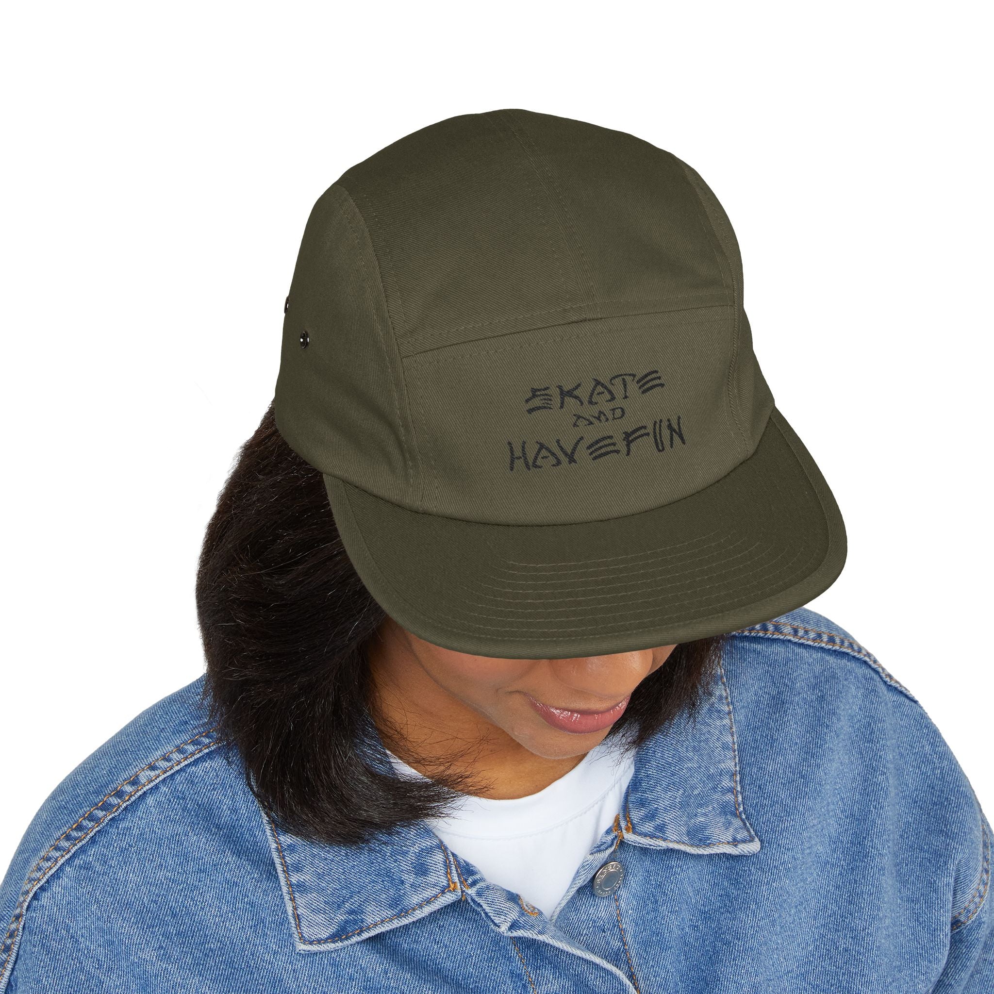 Skate and Have Fun Embroidered 5-Panel Cap